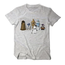 Хлопок с коротким рукавом футболка Star Wars сериала "Доктор Кто" Робот с крутым принтом забавные Twenty One Pilots для мужчин футболка с принтом Дарта Вейдера футболка Повседневная одежда с О-образным вырезом мужские футболки для девочек