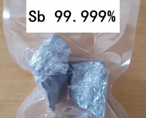 

100 grams High Purity 99.999% Antimony Sb Metal Lumps Vacuum packing