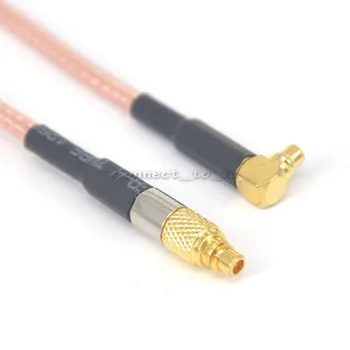 

100 Pieces MMCX Adapter MMCX Male Straight to MMCX Male Rightangle Connector Cable Pigtail RG 316 20CM