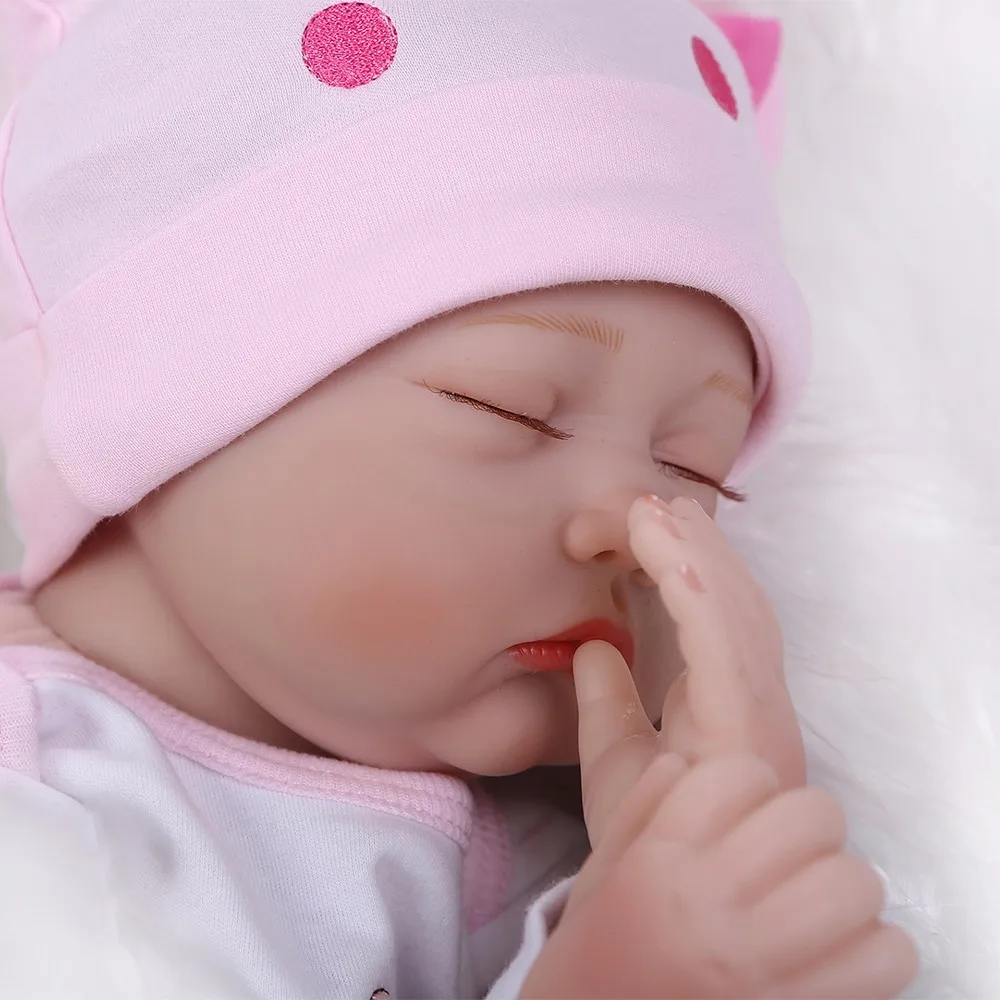 NPK 40 см bebe realista возрожденная кукла Реалистичная девочка reborn Младенцы силиконовые