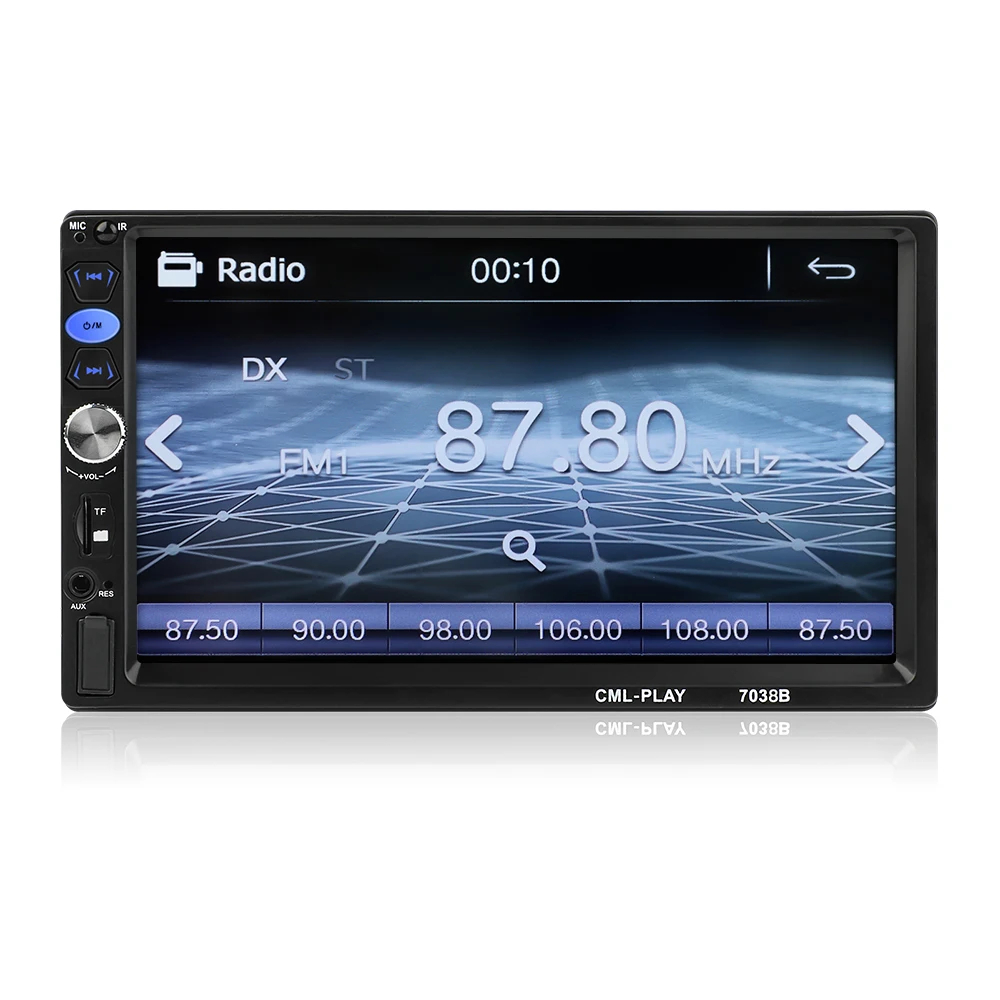 2din Car Radio 7 inch Touch mirrorlink Android Player subwoofer DVR Player Autoradio Bluetooth Rear View Camera tape recorder