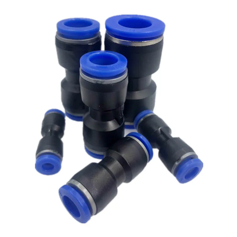 

5Pcs PU 4 6 8 10 12 14 MM Straight Push in Fitting Pneumatic Push to Connect Air Quick Fitting