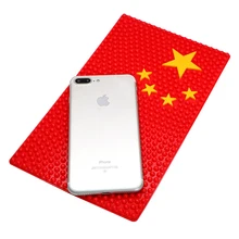 26*15,5 см автомобильный Липкий Противоскользящий коврик, автомобильные аксессуары для интерьера, Китай, Великобритания, США, Германия, флаг, нескользящий коврик для телефона, gps, держатель для монет, ключей