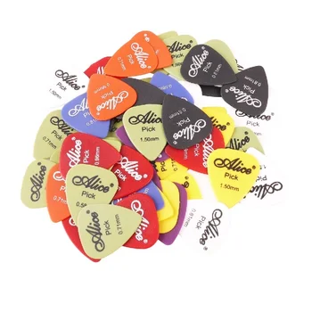 

60pcs Alice Guitar Picks Puas Multi Matte ABS Custom Guitarra Pics Plectrum Accessories Guitarist Musical Instrument Guitarpicks