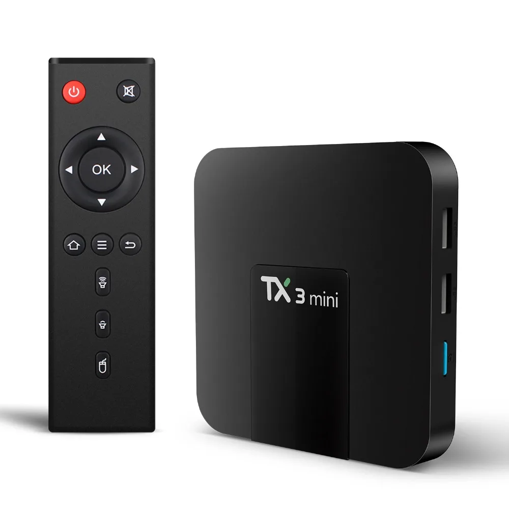TX3Mini Android tv box 2G 16G S905W чип 4K Full HD Penta core Mali 450 телеприставка smart box|ТВ-приставки и