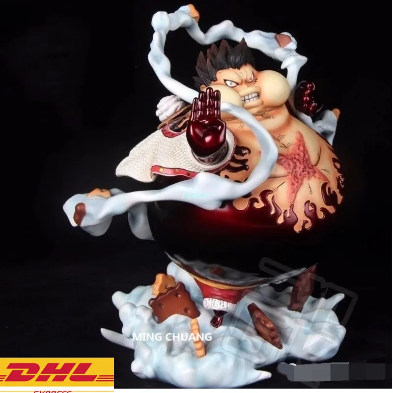 

8"ONE PIECE Statue The Straw Hat Pirates Bust Monkey D. Luffy Full-Length Portrait Gear four GK Action Figure Toy BOX 21CM B1472