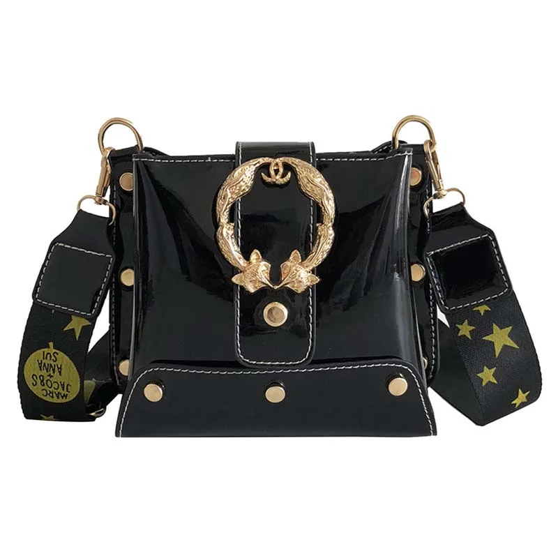 

Women's Pu Leather Small Square Bags 2019 New Fashion Casual Messenger Bags High Quality Design Ladies Retro Bucket Bags TBG182