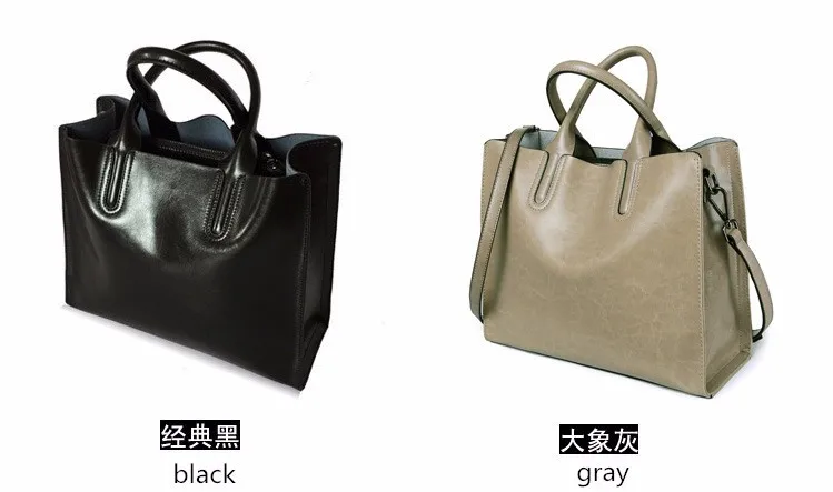 Модные черные и белые сумки женские сумки на плечо из натуральной кожи для переноски брендовая дизайнерская ручная сумка для женщин Повседневная Bolsa Mujer