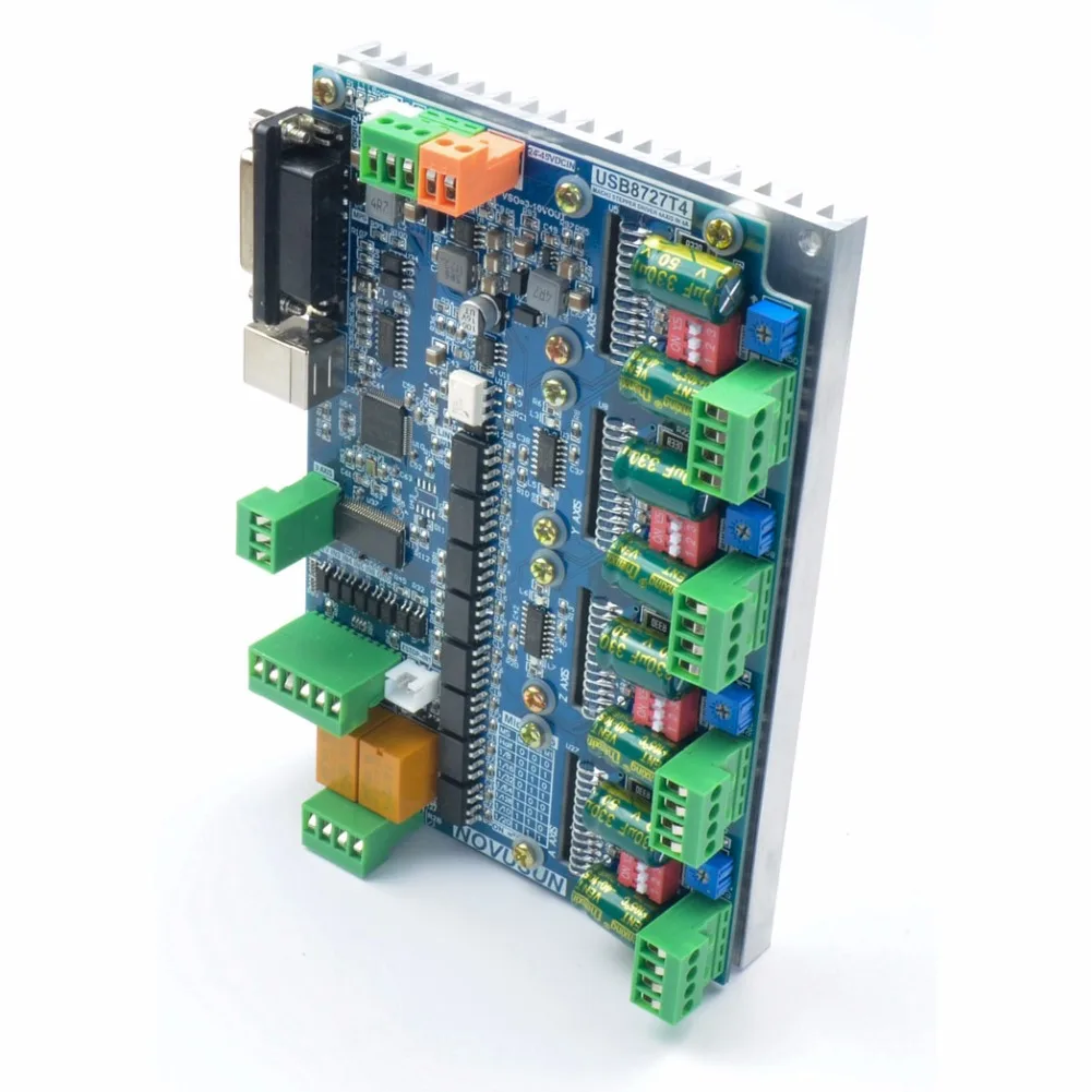 USB8727T4 USB MACH3 4 осевой ЧПУ контроллер с приводом все в одном 200 кГц полосный шаговый