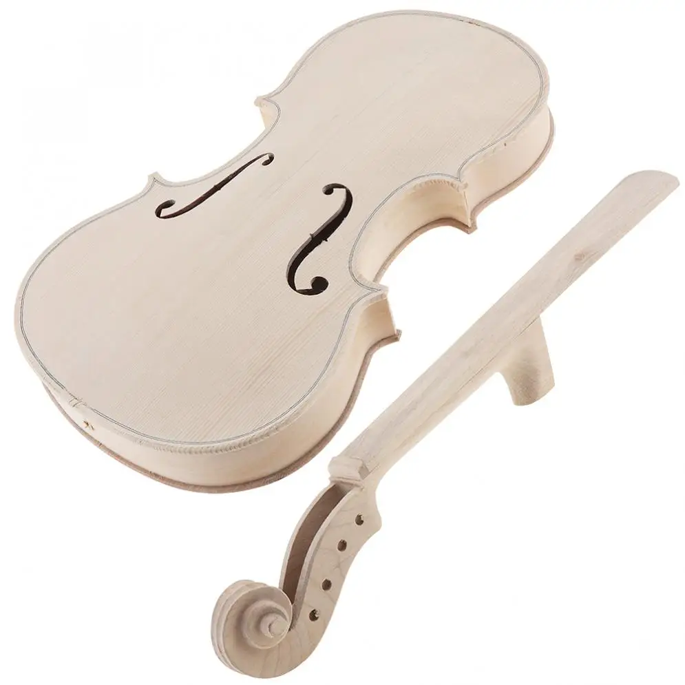 4/4 размер скрипки DIY Набор натуральный твердый клен полный скрипки части ручной работы для любителя