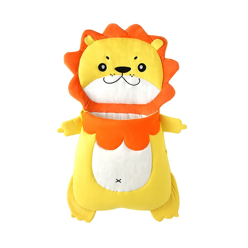 

Newborn 0-3 Years Baby Stroller Sleeping Bag Cartoon Lion Soft Warm Thicken Flannel Coral fleece Sleep Bag Sleepsacks