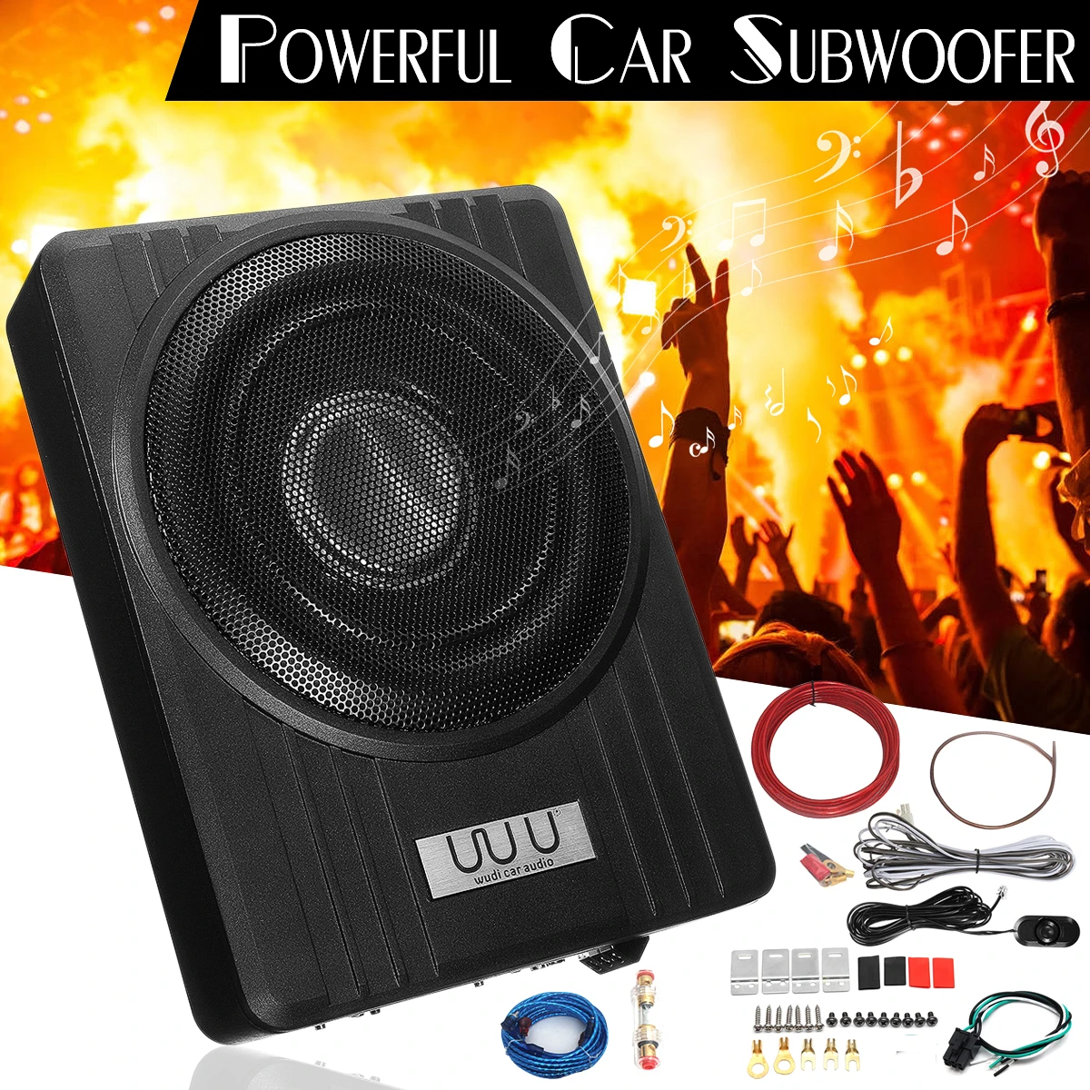 Amplificador de Audio del altavoz del Subwoofer activo del coche de 10 \ Amplificador de Audio del altavoz del Subwoofer activo del coche de 10 \