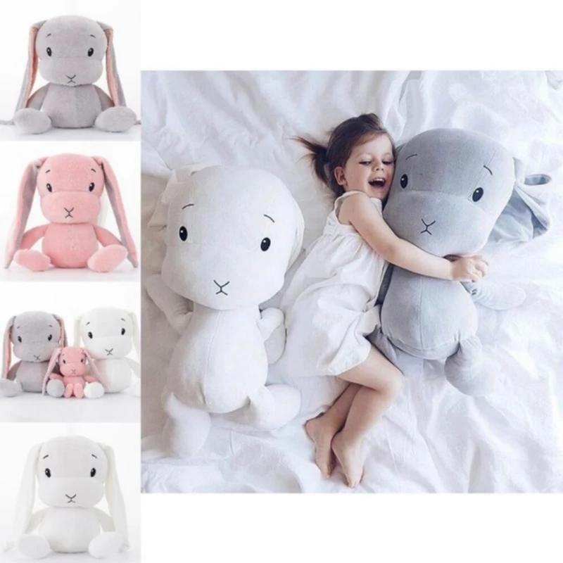 Cute Plush Bunny Rabbit Toys Baby Sleeping Pillow Soft Stuffed Animal Rabbit Plush Doll Baby Toy