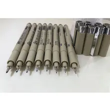 1 шт. Fineliner ручка Водонепроницаемая пигментная щетка маркер на водной основе Сакура для Манга Аниме Комикс наброски художественные канцелярские принадлежности