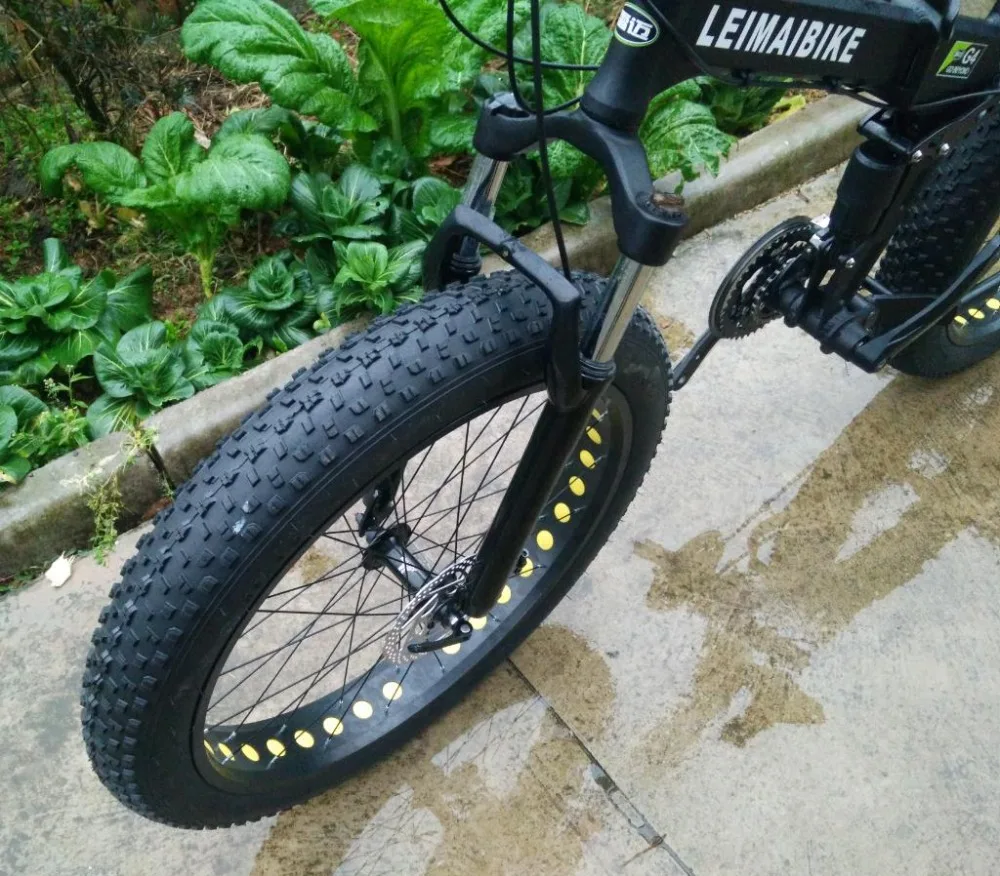 Sale KALOSSE Aluminum alloy   beach mountain bike  21/24/27/30 speed  Fat bicycle , bicicleta mountain bike  26*4.0 inch tires 3