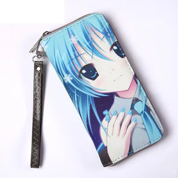

Hatsune Miku Anime VOCALOID 2 Women's Long Wallet Cell Phone Portable Purse with Zipper