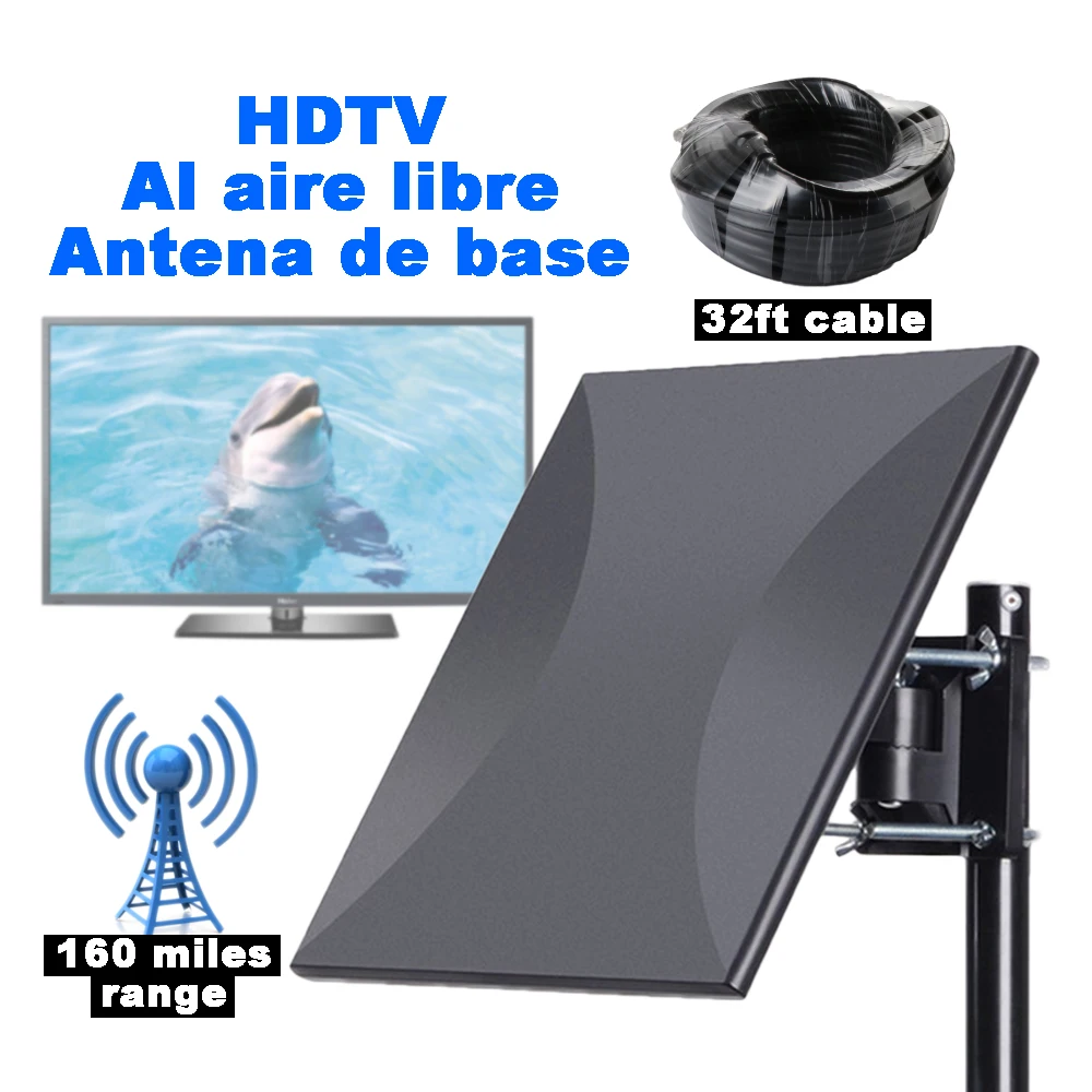 SatXtrem цифровой HD ТВ открытый антенна DVB T2 Крытый T 1080p FTA TDT 160 миля усилитель