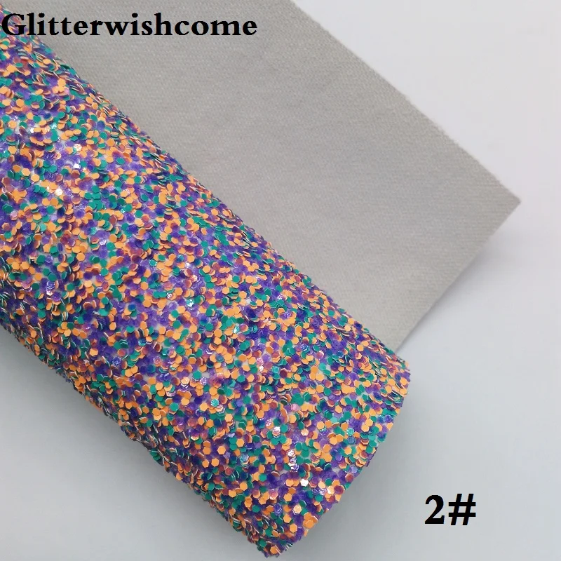 Glitterwishcome 30X134 см мини ролл винил для Луки с эффектом блестящей кожи Ткань Винил для луков, GM075 - Цвет: 2