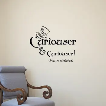 

2018 Hot Sale Limited Wall Stickers Alice In Wonderland Wall Decal Vinyl Sticker Home Decor Kids Room Removable Waterproof M193