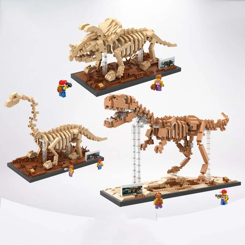 

Small Particles Blocks Dinosaur Fossil Dinosaur Skeleton Model Simulation Model of Science Toys
