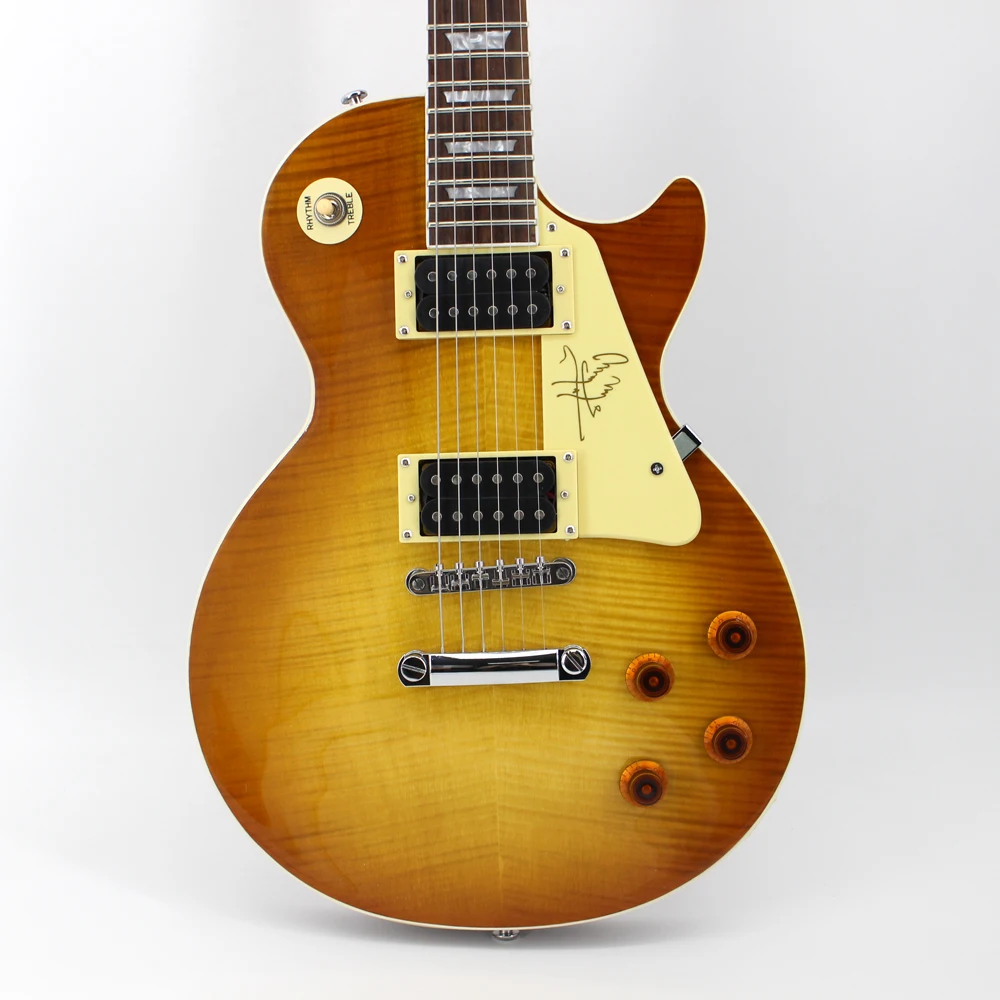 

Free Shipping 38 Inch High Quality Guitarra Tiger Flame Custom electric guitar