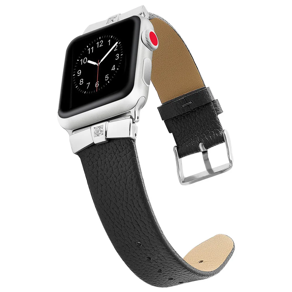 5 видов цветов Лидер продаж кожаный ремешок для Apple Watch серии группа 4/3/2/1 Спортивный Браслет 38/40 мм 42/44 мм ремешок для Iwatch смарт