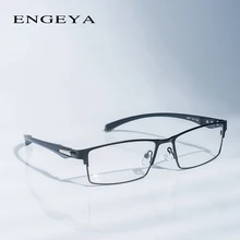 Оправа из сплава, оптические оправы для очков, мужские брендовые дизайнерские прозрачные компьютерные очки для близорукости, оправы для очков по рецепту, деловой стиль#66071