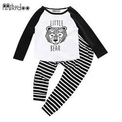 Горячая Распродажа Мода Одежда для маленького мальчика С Рисунком Тигра Рубашка с длинными рукавами+штаны Новорожденные комплект одежды
