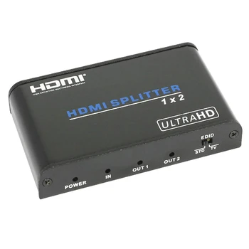 

1080P@60HZ 3D 4K 2K UHD HDMI 2.0 Splitter 1x2 1 Input 2 Output Repeater Switch Box Support HDCP EDID Control