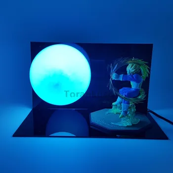 

Dragon Ball Z Vegeta Super Saiyan Action Figure Led Light Anime Dragon Ball Z Figurine Model Toy Kamehameha Table Lamp