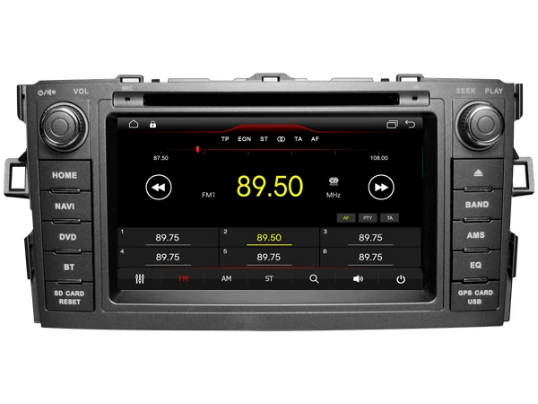 Flash Deal Navirider car dvd player multimedia autoradio android 8.1 wifi screen gps navigation for Toyota Auris 2007 stereo tape recorder 1