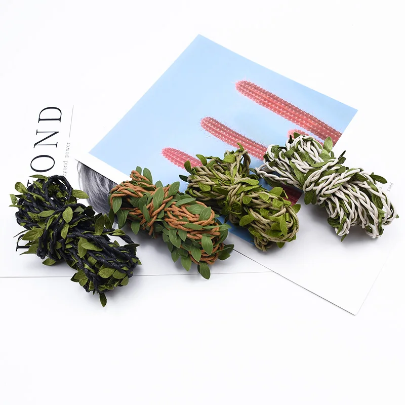 

2 meters Silk leaf vine Wedding decoration home accessories diy gifts box christmas artificial plants decorative flowers wreaths