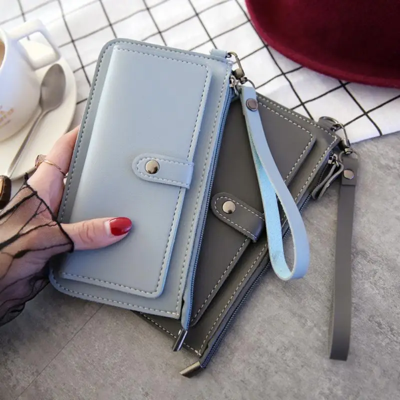

Women Wallets Fashion Long PU Leather Wallet Carteira Feminina Card Holder Female Purse Clutch Money Women Wallet Coin Purse #12