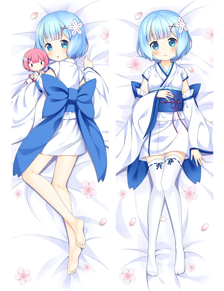 Аниме Re Zero kara Hajimeru Isekai Seikatsu персонажи Rem сексуальная девушка Dakimakura пледы