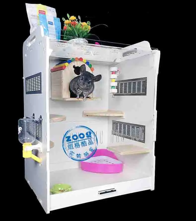 Hot sale Zoog Acrylic chinchilla cage,Chinchilla Villa,Chinchilla house