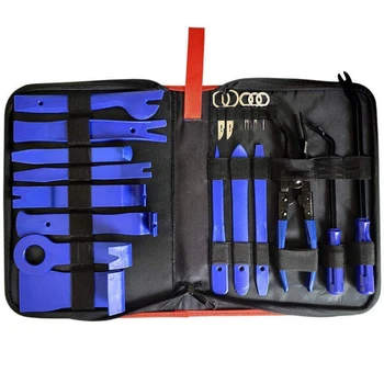 

19pcs Car Trim Removal Tool Set Hand Tools Pry Bar Panel Door Interior Clip Kit random color