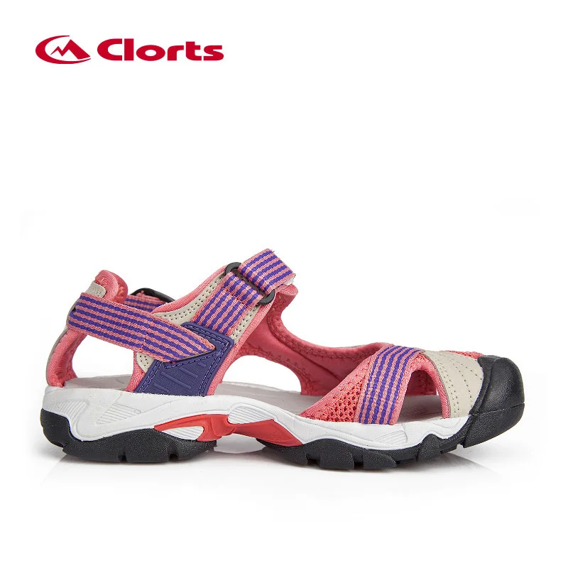 Clorts Sandals for Women PU Breathable Aqua Shoes for Hiking EVA Sport Outdoor Sandals Women Hiking Sneakers SD-202