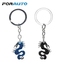 FORAUTO Автомобильная цепочка для ключей, брелок, металлический дракон, брелок для ключей, автомобильный шкентель стиля, брелок для ключей, креативный подарок, аксессуары для интерьера