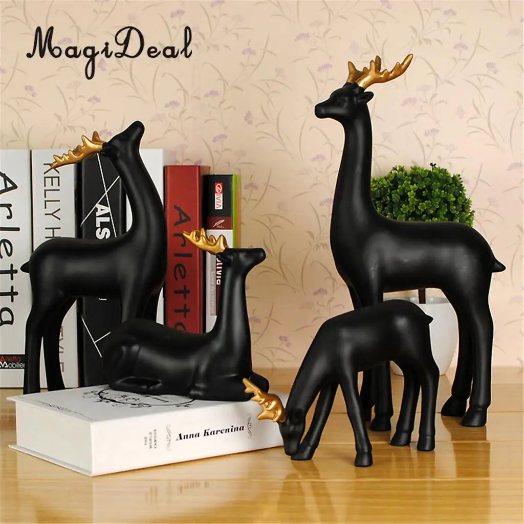 Vintage Deer Figurines Fawn, Woodland themed Animal Centerpiece Ornament Animal Figures Miniatures Artwork