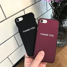 Simple Print thank You Matte Silicone Ultra Thin Gift Plastic Mobile font b Phone b font