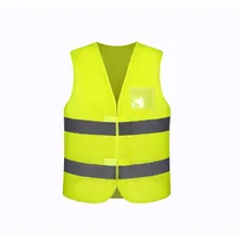 ID Карманный крючок и петля и застежка-молния светоотражающий жилет безопасности