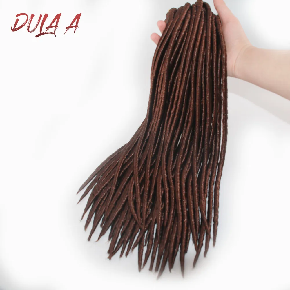 

Dula A 24 Roots Crochet Goddess Braids Locks Faux Locs Hair Ombre Synthetic Dreadlocks Hair Extensions For Women