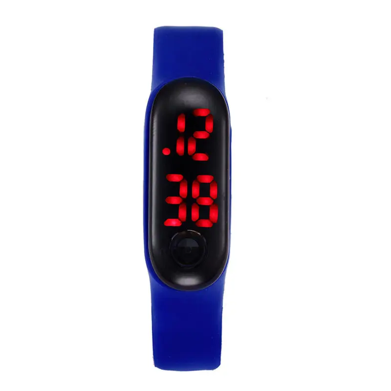 Часы для бега, женские и мужские наручные часы, браслет, шагомер, счетчик калорий, цифровой ЖК-дисплей, расстояние ходьбы - Цвет: D