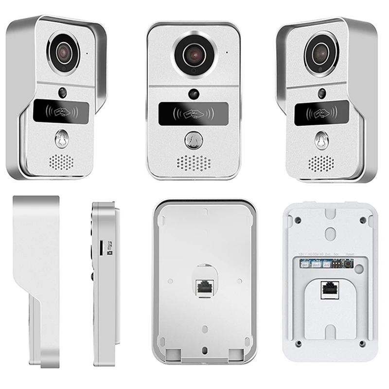 JERUAN Smart 720P Серебряный WiFi видео домофон комплект беспроводной записи дверной