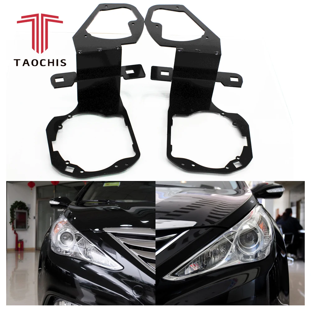

TAOCHIS Car-Styling frame adapter Framework transition DIY Bracket Holder for Hyundai Sonata 8 Hella 3 5 Projector lens