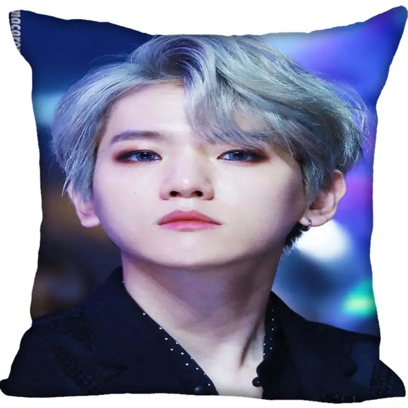Квадратный чехол для подушки KOPO BAEK HYUN на заказ спальни молнии домашняя наволочка
