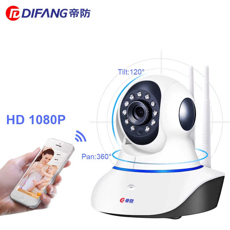 DiFang 2018 1080P HD Surveillance Camera Wifi Night Vision CCTV Camera font b Baby b font