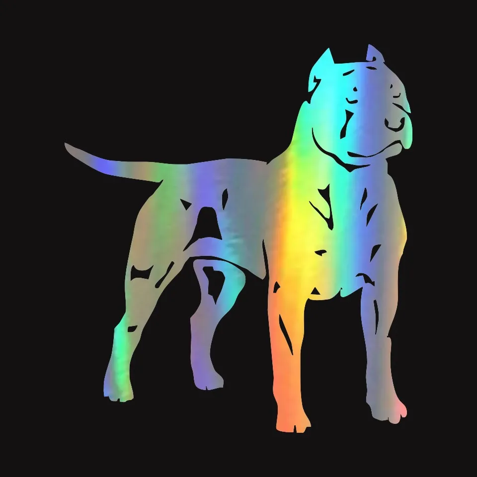 Anycuros Pit Bull American Staffordshire Terrier Dog Animal Decal Car Styling Decoration Stickers 13.515 (3)