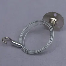 Телескопический стальной проволочный крюк подшипник веревка для подвесные светильники аксессуары 20шт