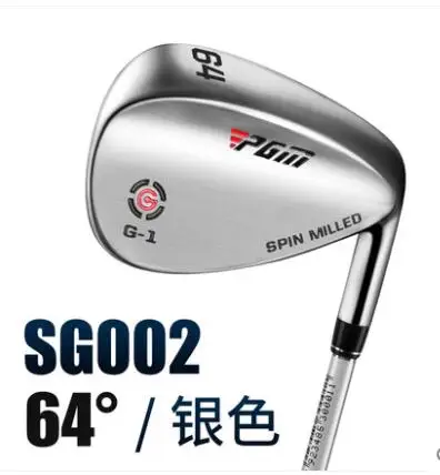 Гребень для гольфа SG002 песка гольфа клинья клюшки для гольфа, 56/60/64 градусов, Нержавеющая сталь вала и стержневая головка клюшки для гольфа правая рука 2 цвета - Цвет: silver 64D